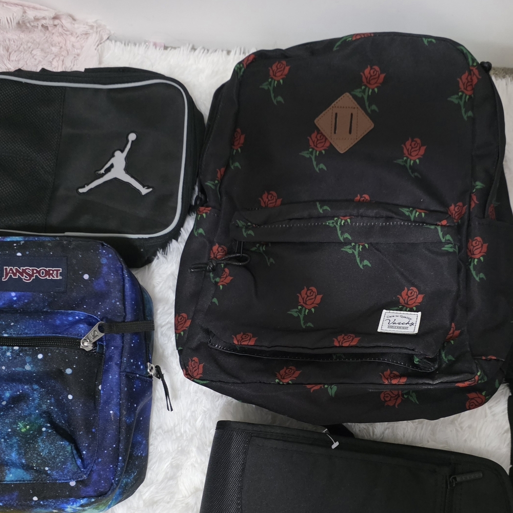 Herschel Supply Company Black Rose Print Backpack - Womans